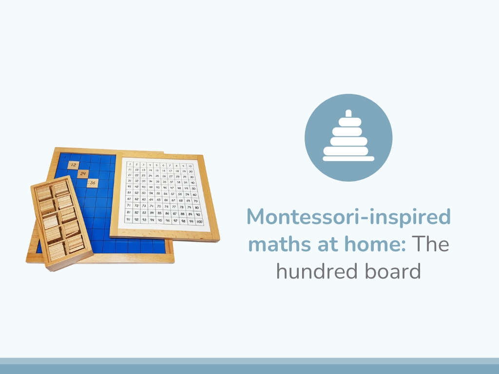 Montessori-inspired maths hundred board