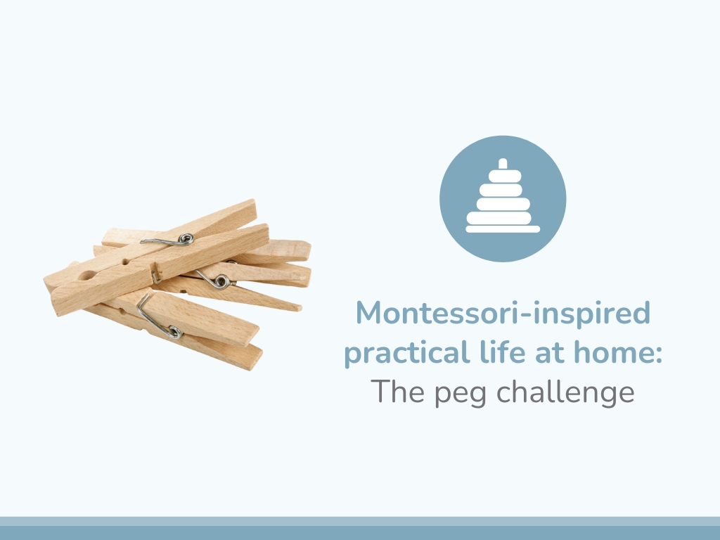 Montessori-inspired peg challenge