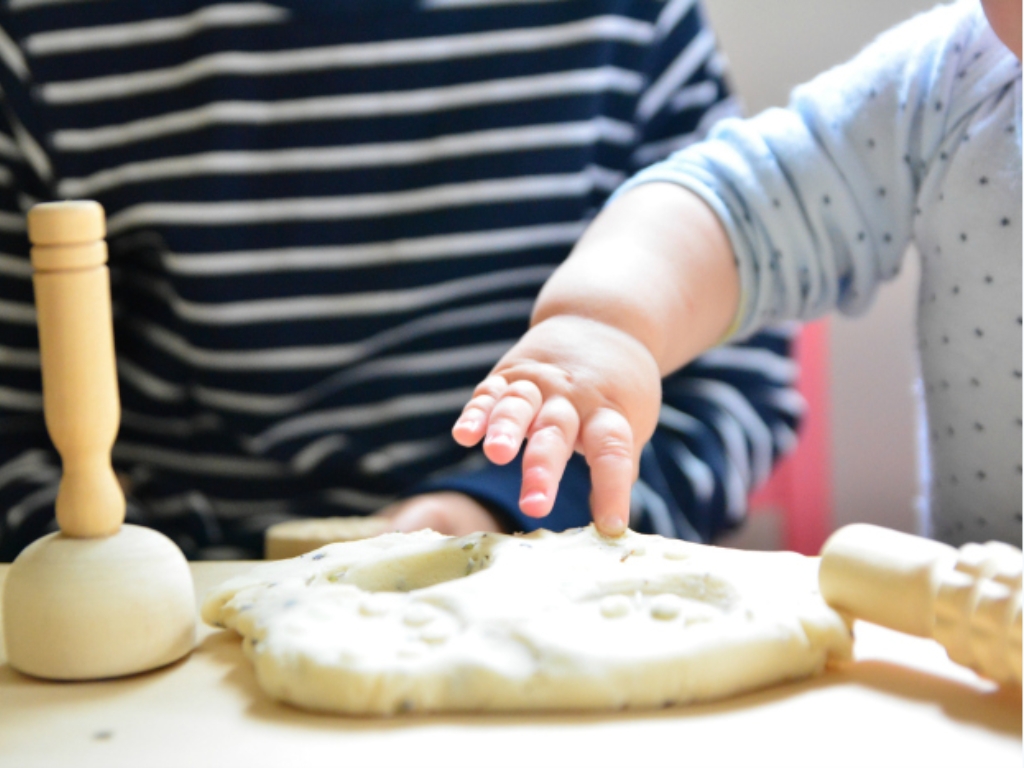 Montessori rolling dough