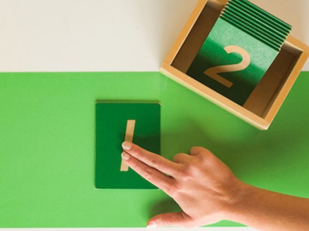 Montessori sandpaper numerals